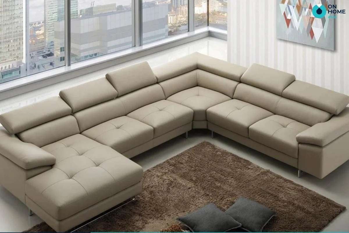 Mẫu ghế sofa góc chữ U dành cho phòng khách