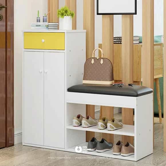 Tủ giày kèm ghế ngồi