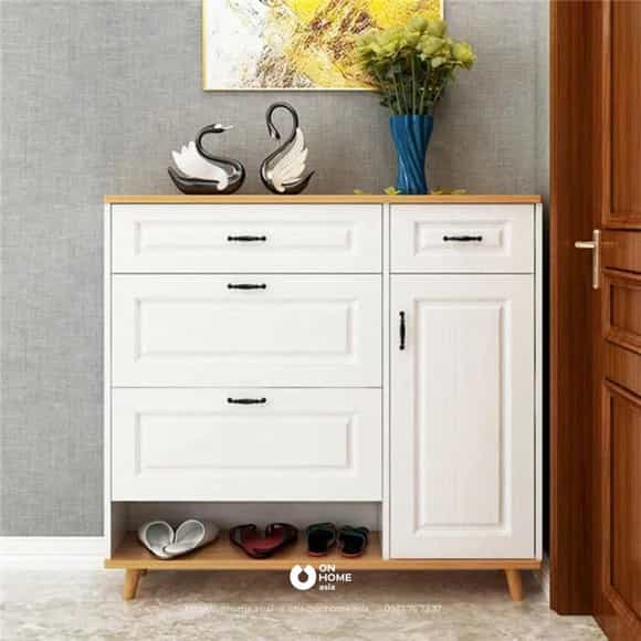 Tủ để giày mày trắng đẹp