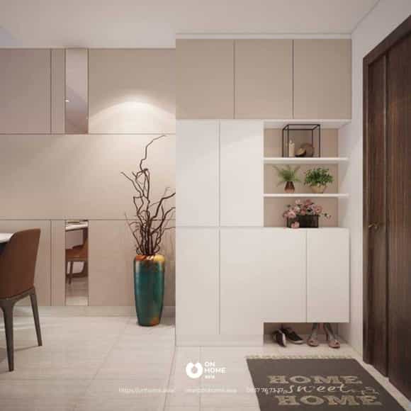 Tủ giày kịch trần hiện đại