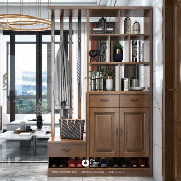 Tủ giày dép gỗ tự nhiên cao cấp