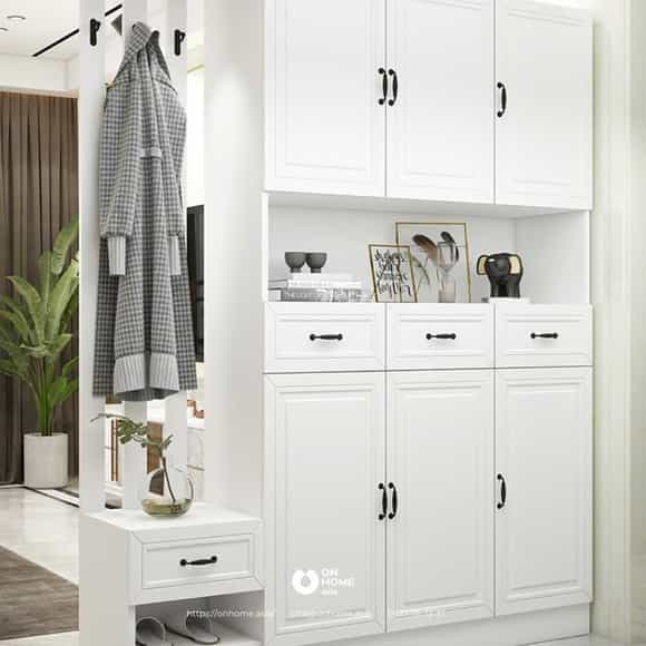 Tủ giày kết hợp tủ quần áo 