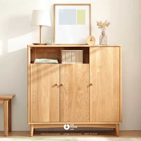 Tủ giày dép gỗ tự nhiên cao cấp