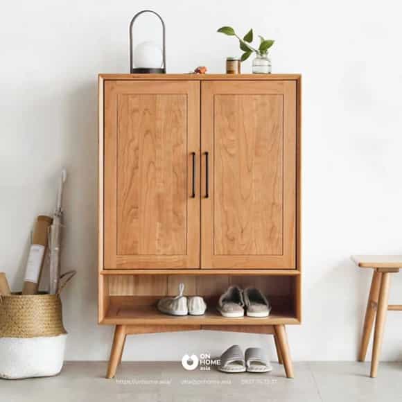 Tủ đựng giày gỗ tự nhiên