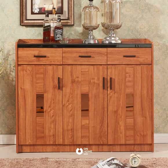 Tủ giày dép bằng gỗ tự nhiên cao cấp