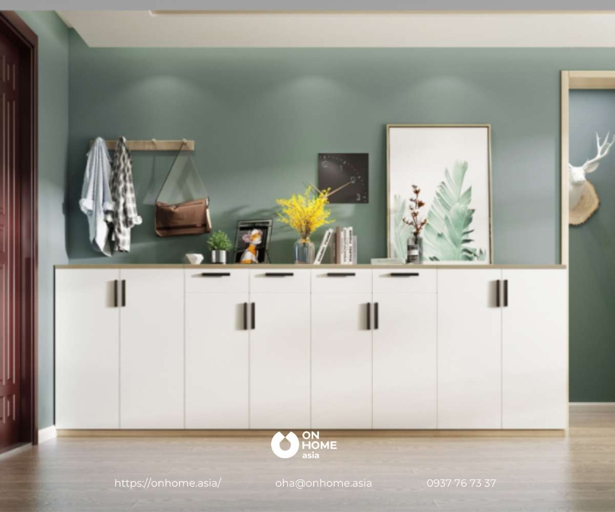 Tủ giầy gỗ công nghiệp