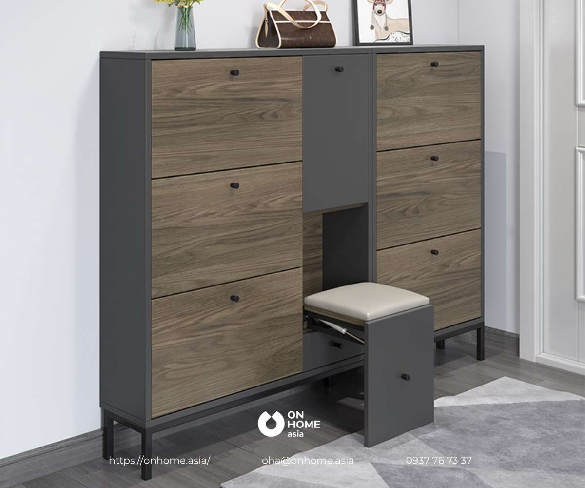 Tủ giày dép bằng gỗ công nghiệp