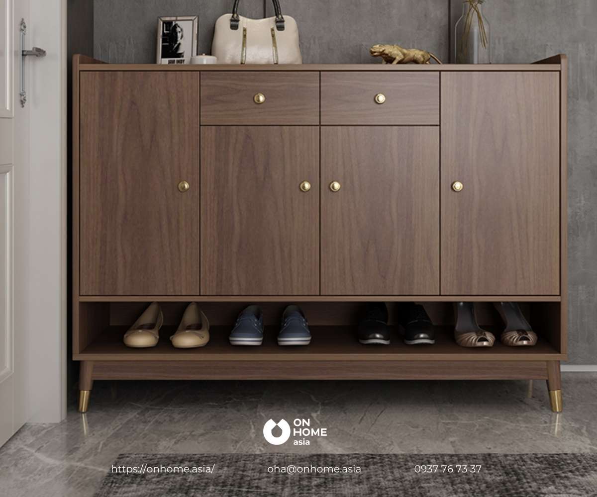 Tủ để giày dép gỗ công nghiệp phủ melamine cao cấp