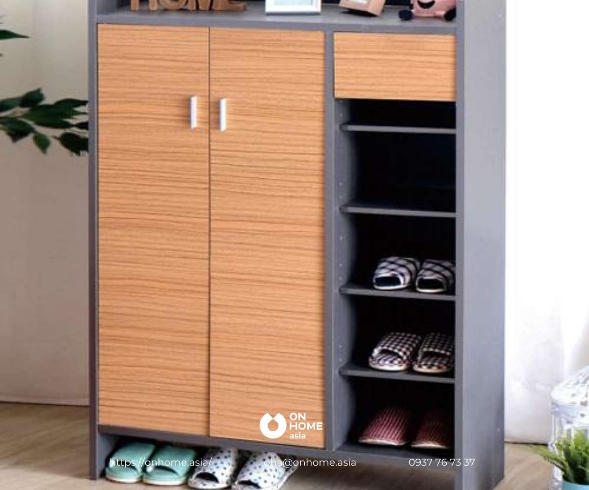 Tủ giày nhỏ gọn bằng gỗ MDF&nbsp;