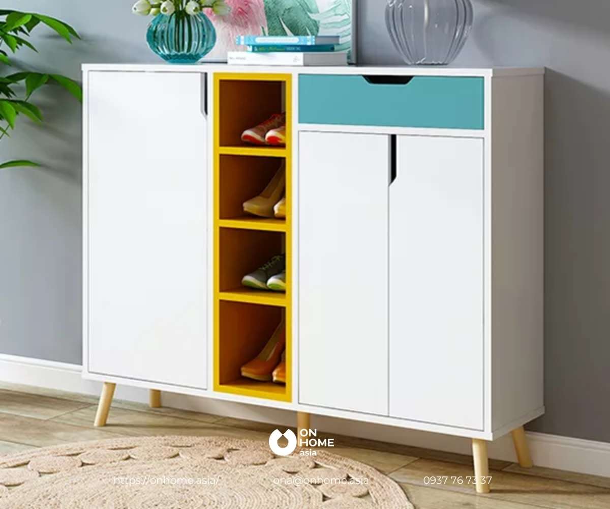 Tủ giày dép gỗ công nghiệp cao cấp