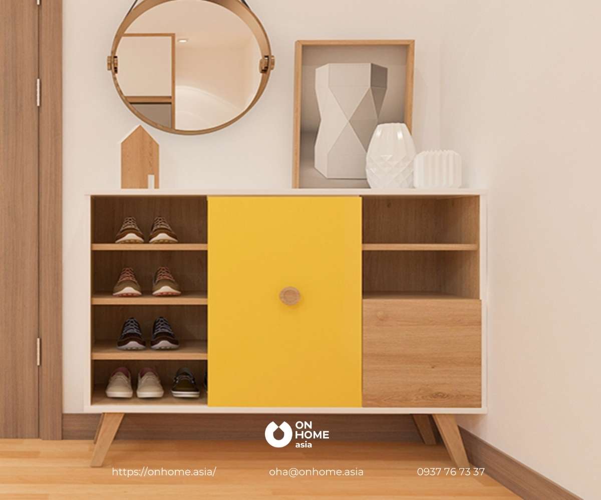 Tủ giày gỗ công nghiệp cao cấp nhập khẩu