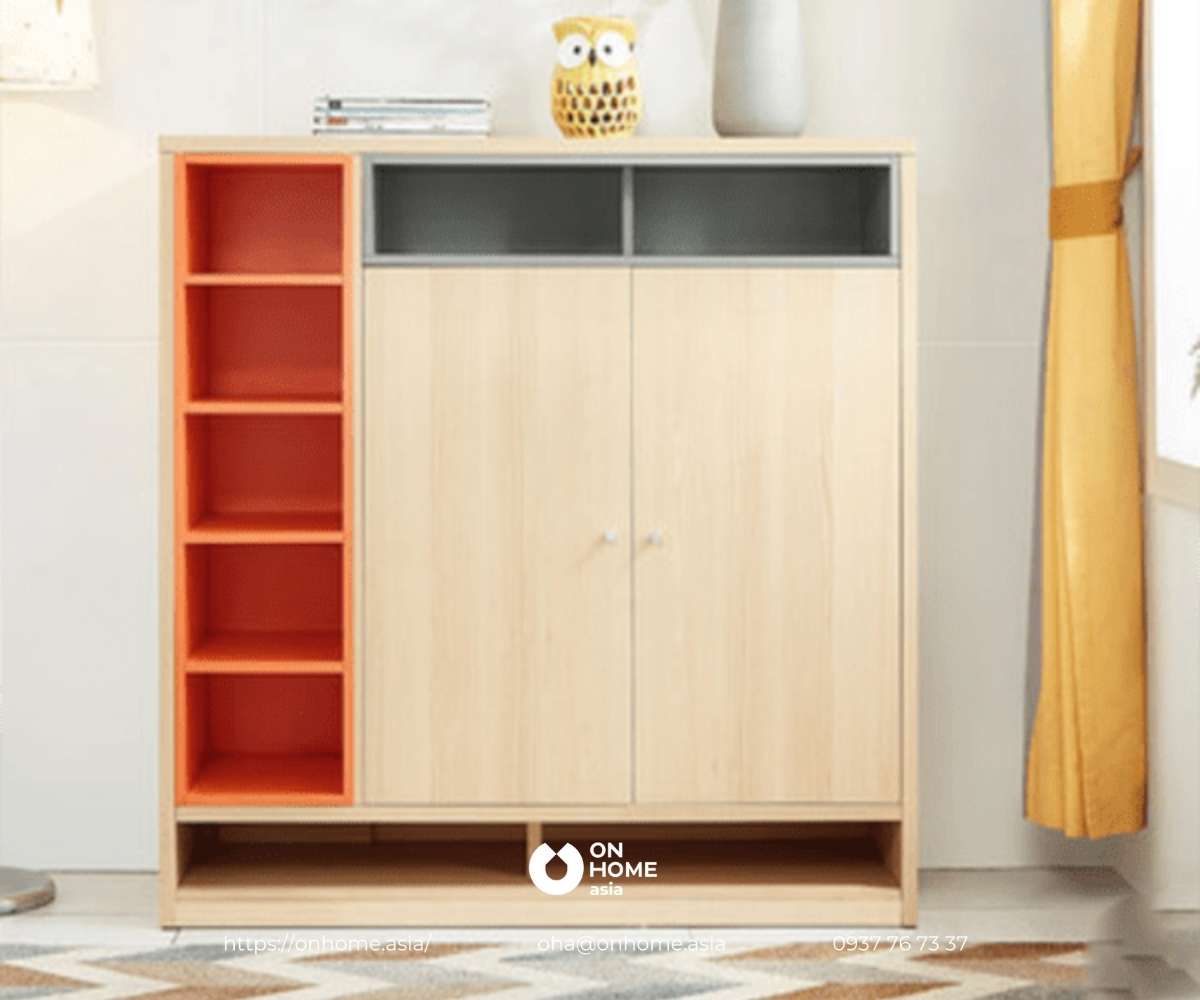 Tủ giày dép bằng gỗ đơn giản tiện dụng