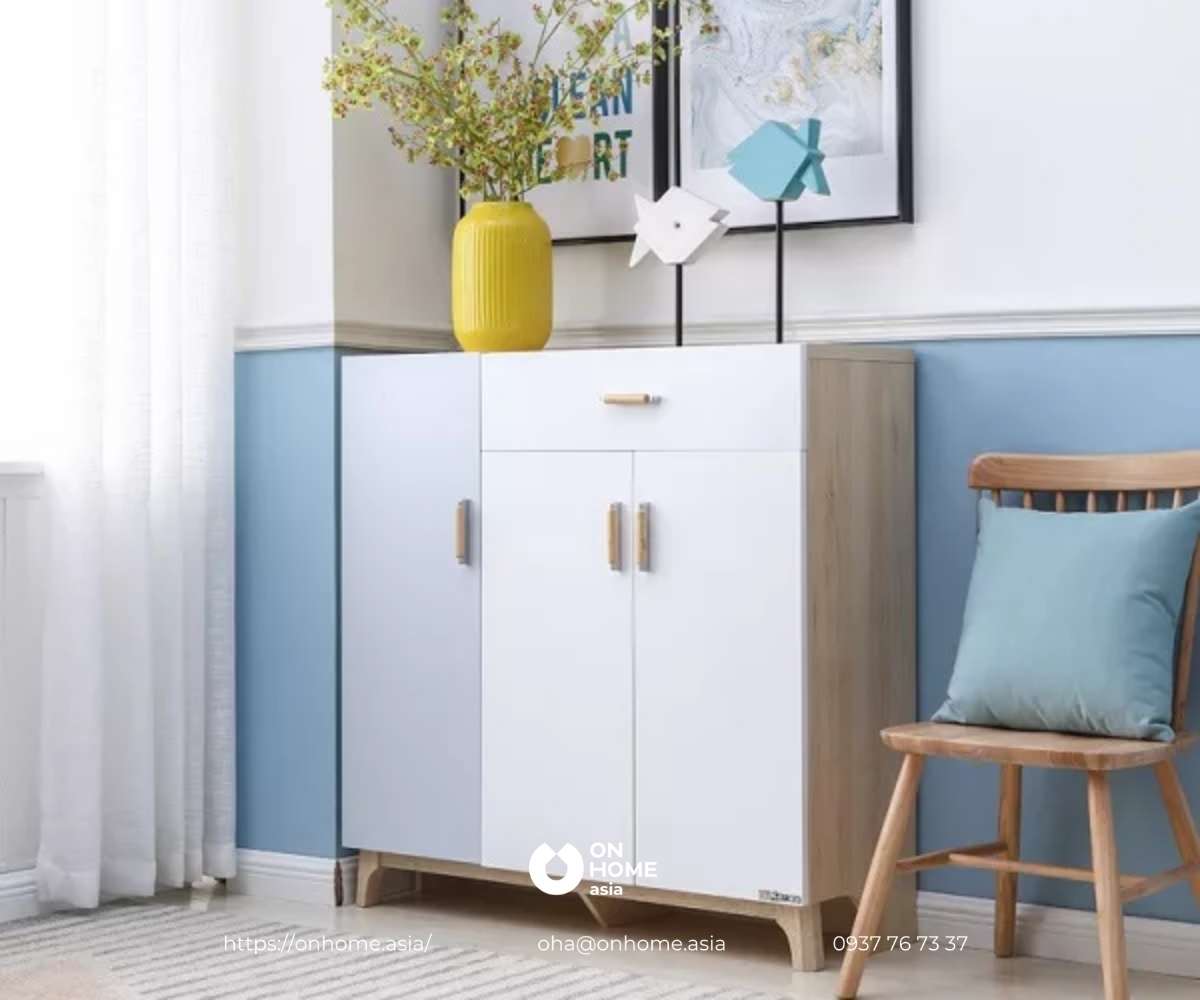 Tủ dép gỗ công nghiệp