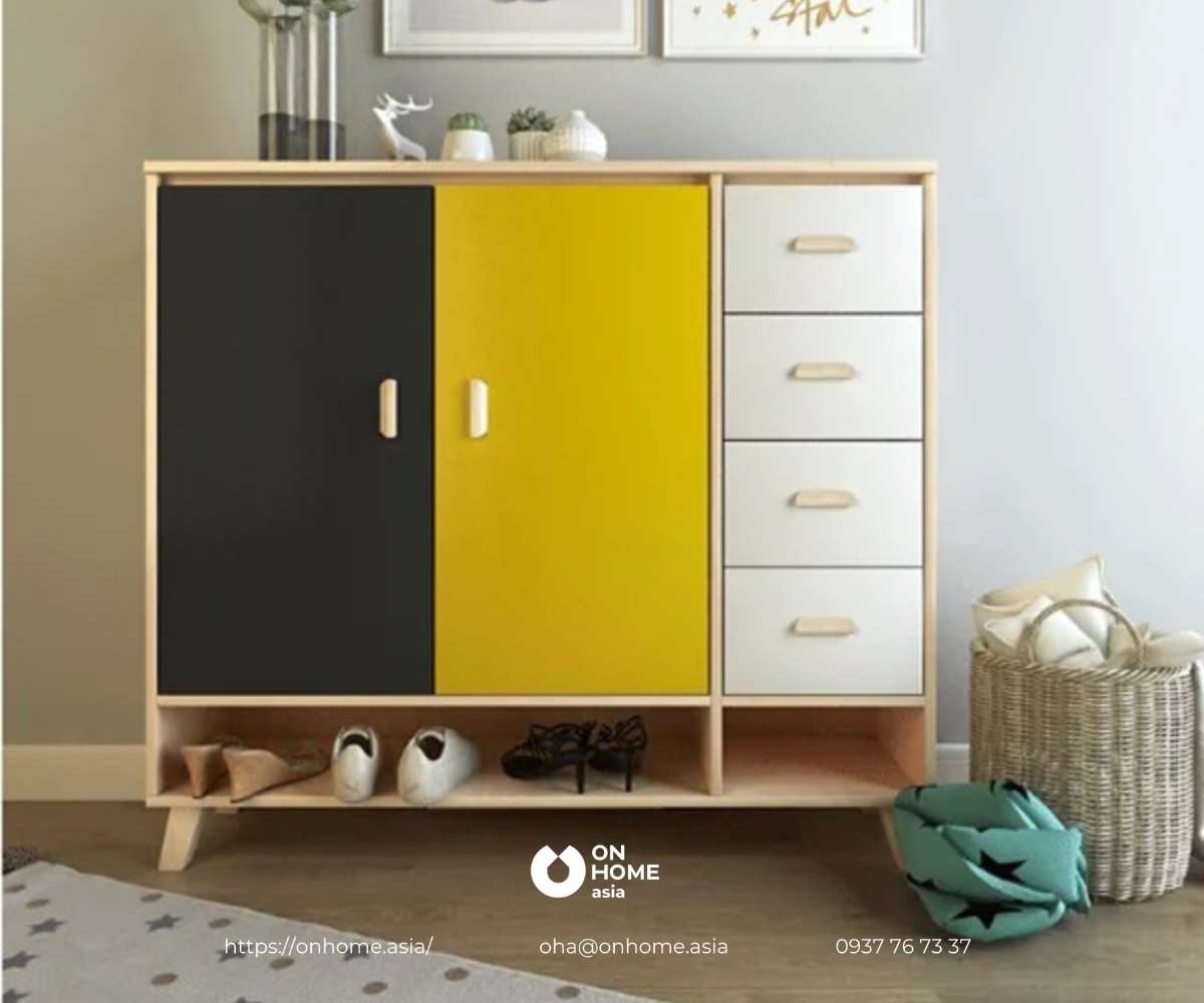 Tủ để giày gỗ công nghiệp nhỏ gọn