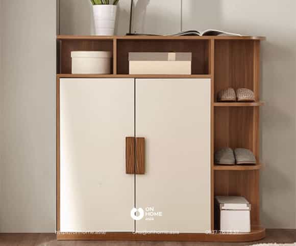 Tủ giày gỗ MDF thiết kế sang trọng