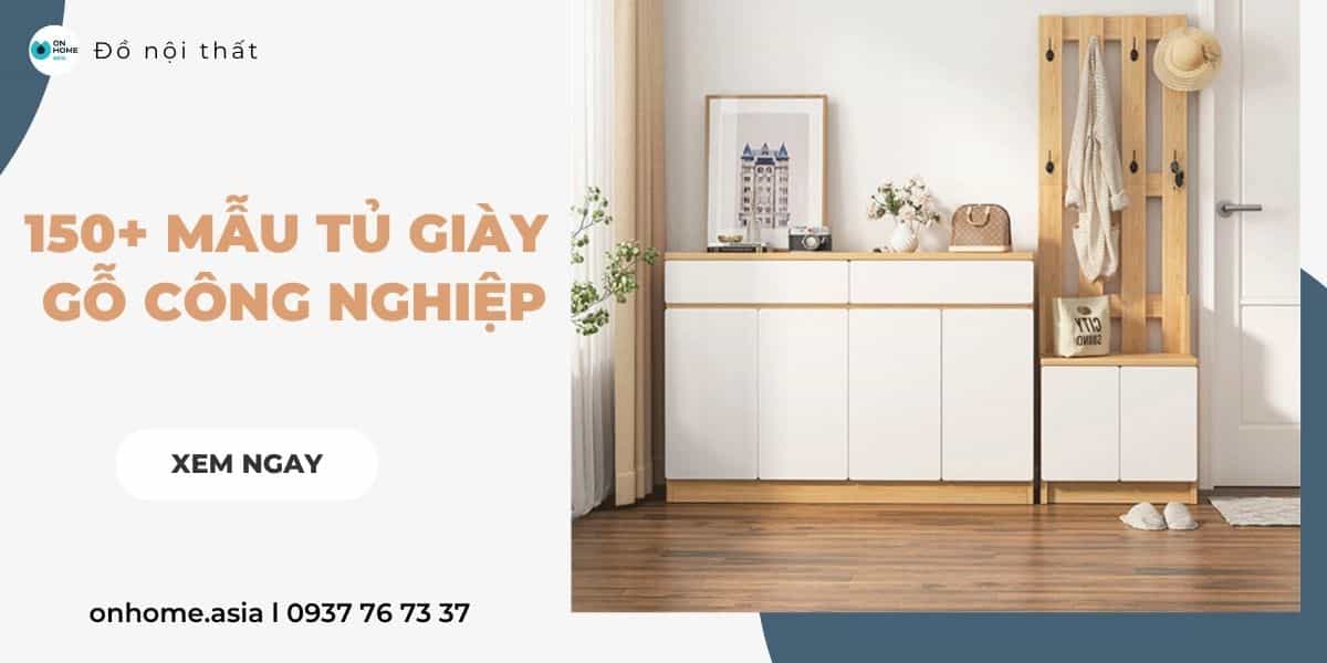 Tủ giày gỗ công nghiệp