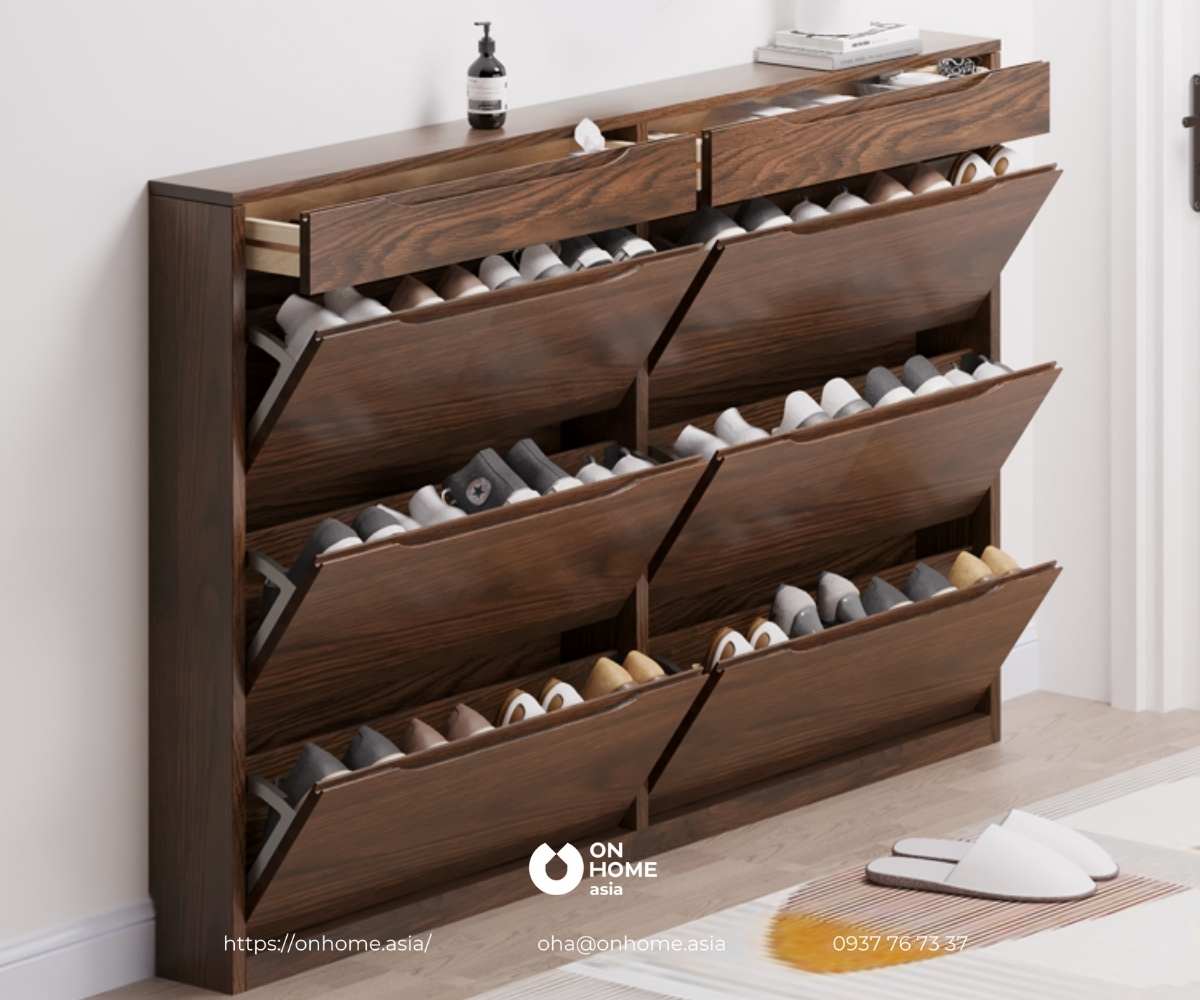 Tủ giày thông minh cánh lật đẹp