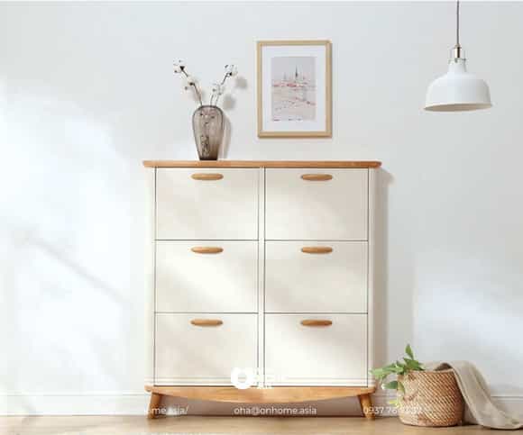 Tủ để giày dép gỗ công nghiệp 
