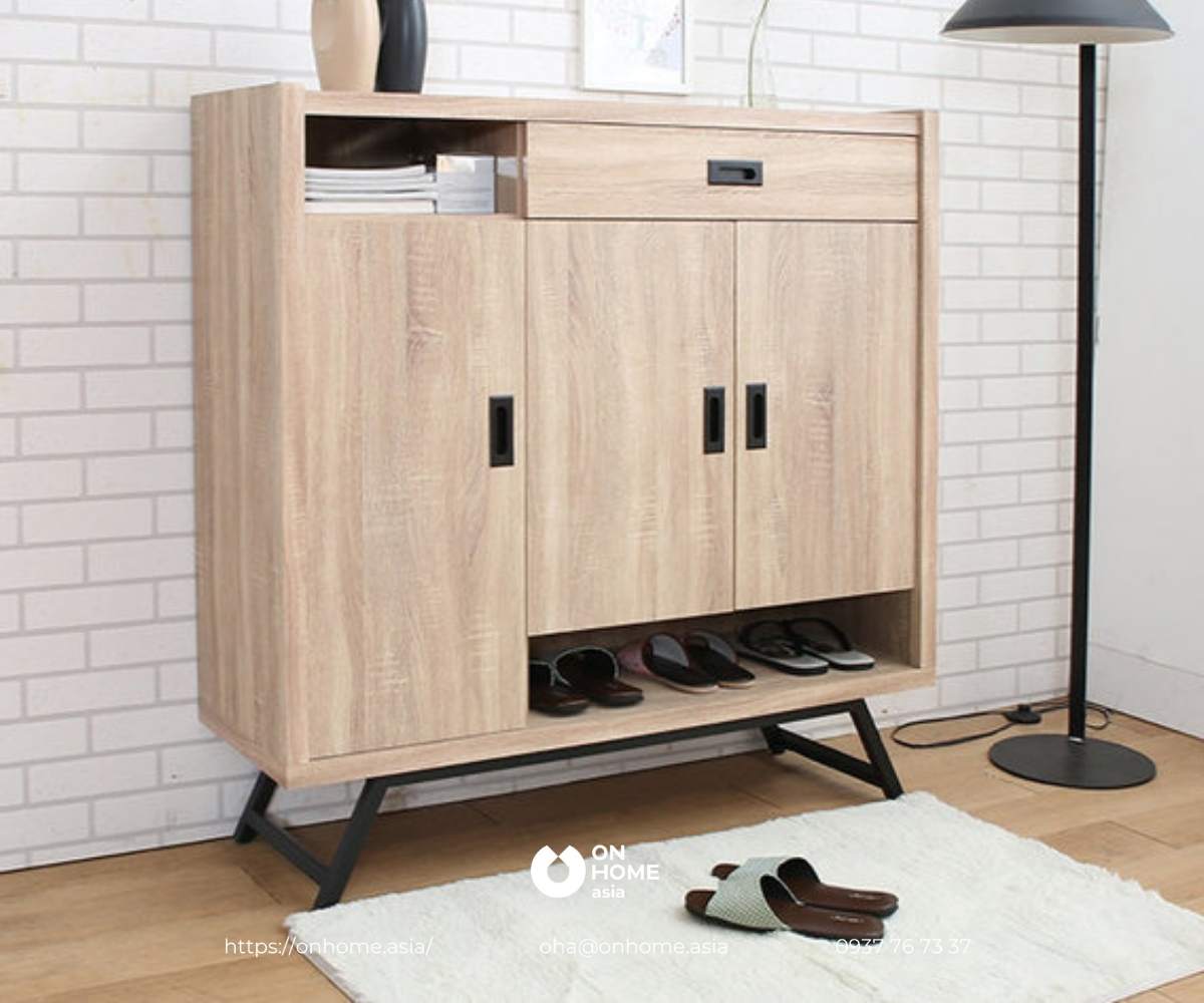 Tủ gỗ tự nhiên đựng giày dép