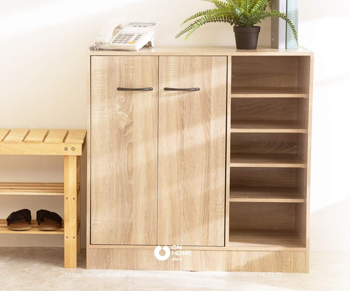 Tủ đựng giày gỗ đơn giản mà đẹp
