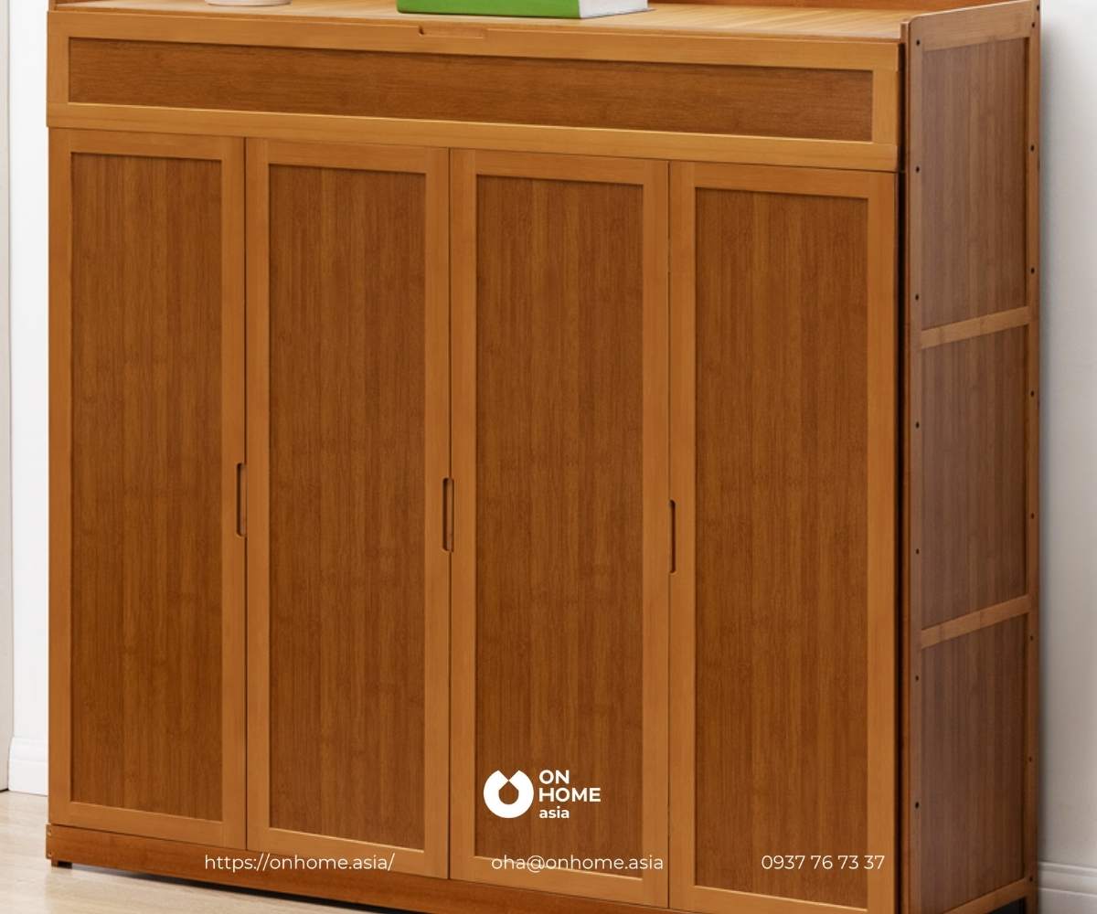 Tủ giày gỗ xoan đào đẹp