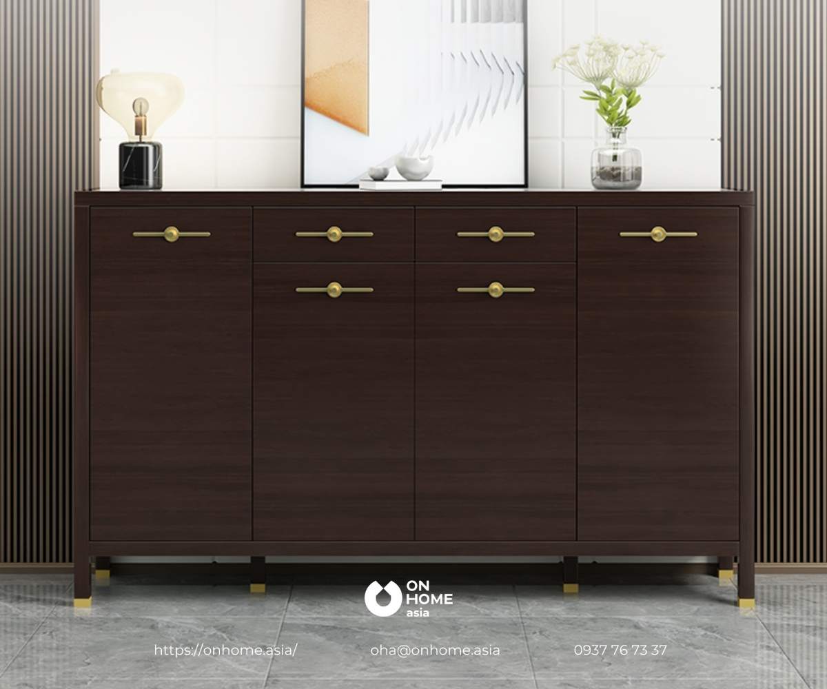 Tủ giày gỗ óc chó cao cấp nhập khẩu