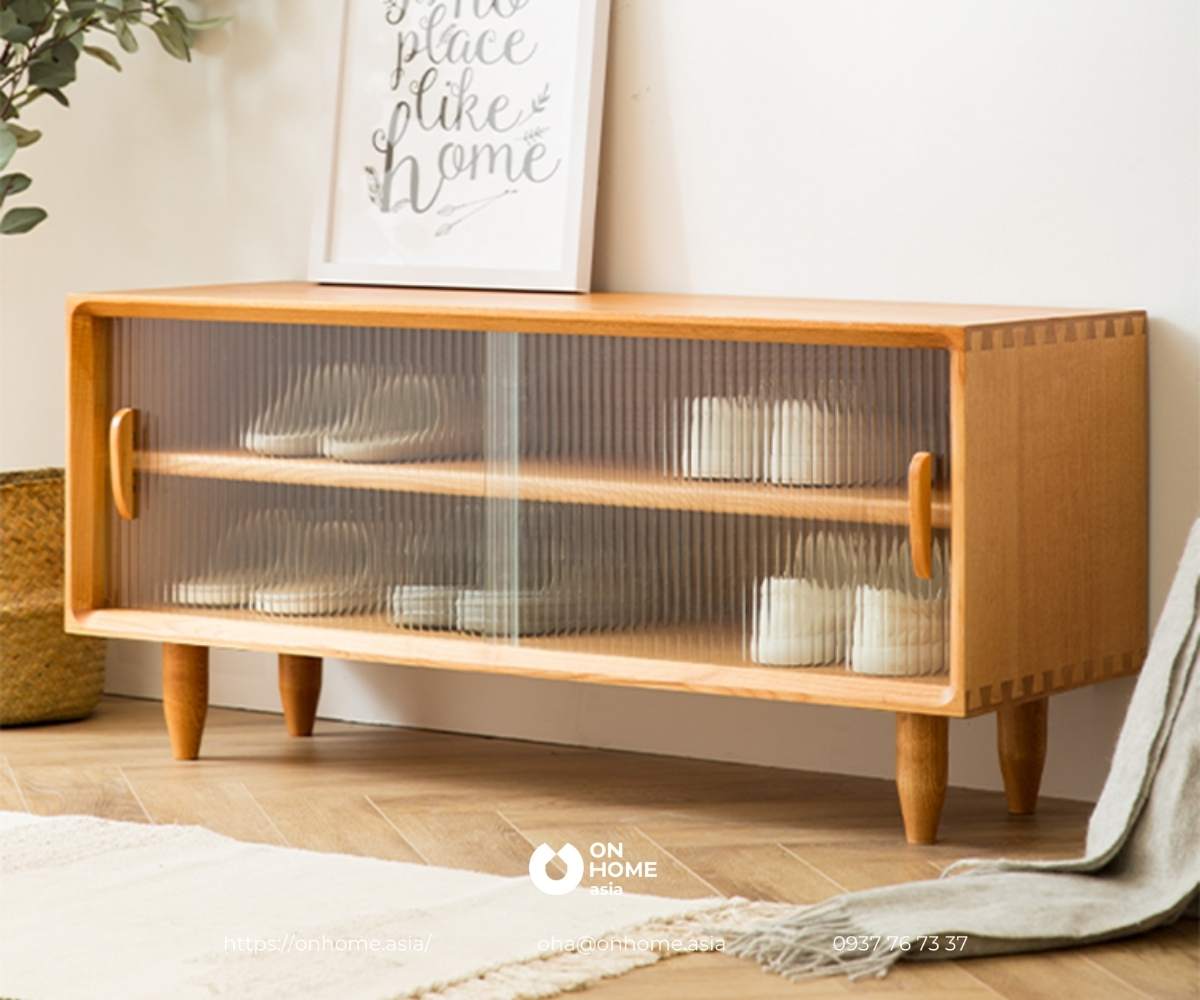 Mẫu tủ giày dép bằng gỗ