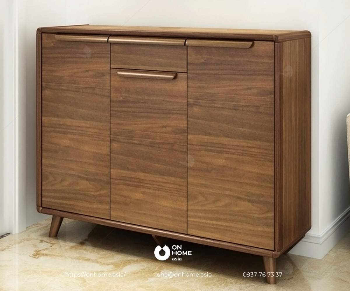 Tủ dép gỗ óc chó cao cấp