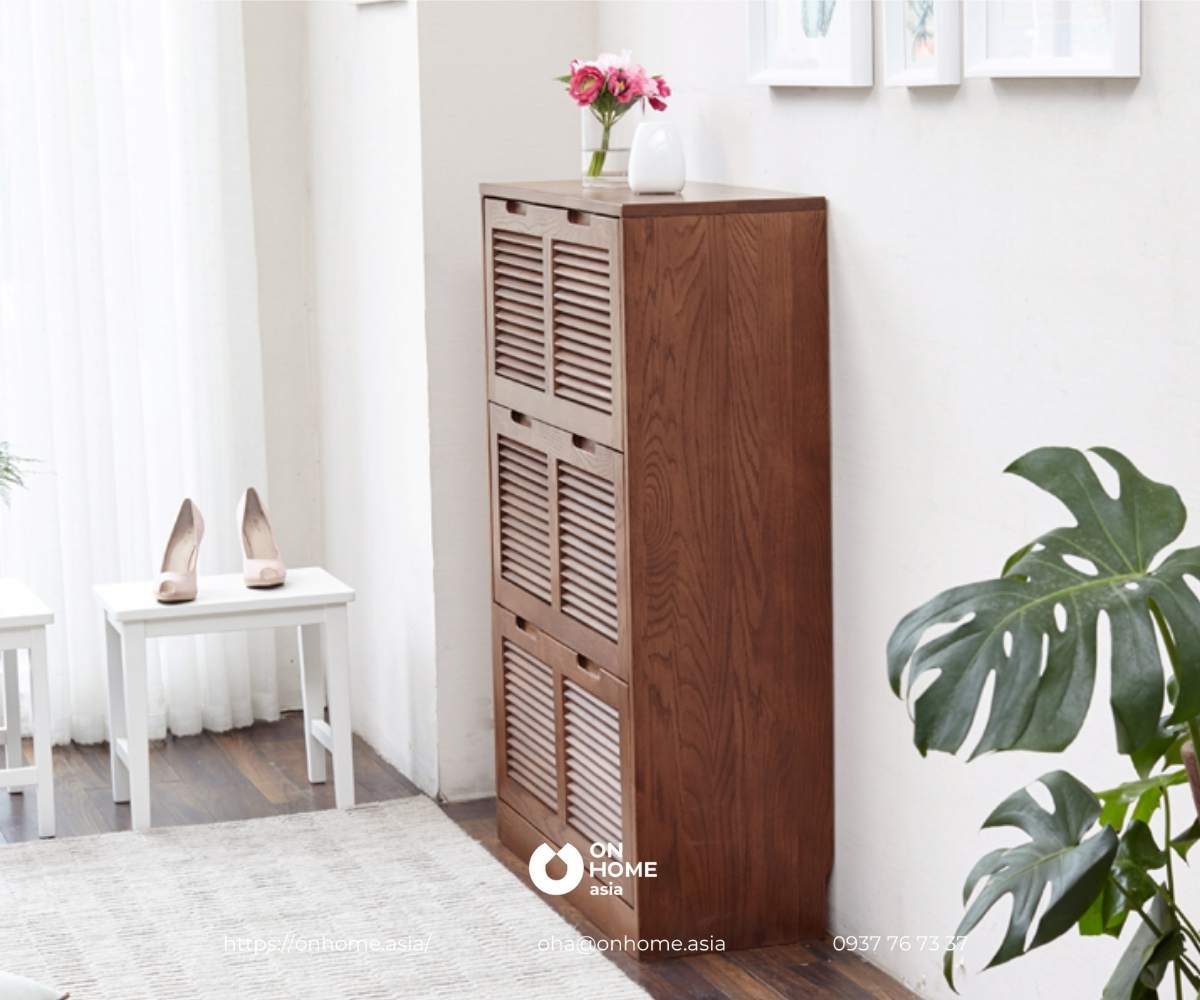 Tủ kệ giày dép gỗ dáng đứng