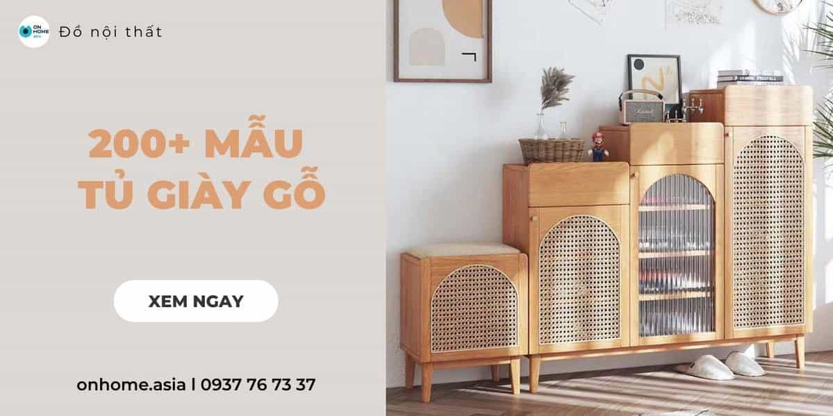 BST] 150+ mẫu tủ giày gỗ đẹp dẫn đầu xu hướng năm 2025