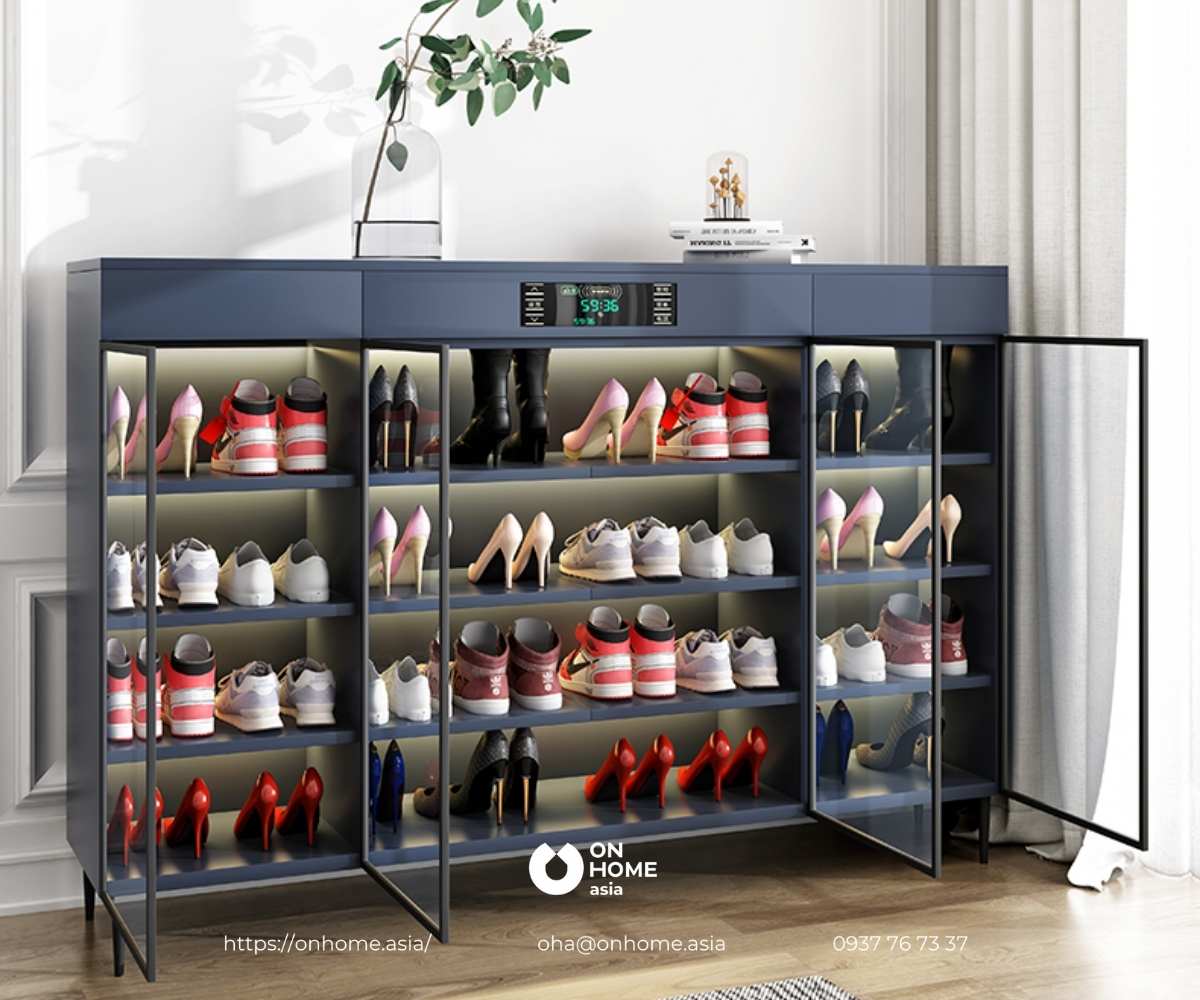Tủ giày thông minh tích hợp công nghệ khử khuẩn