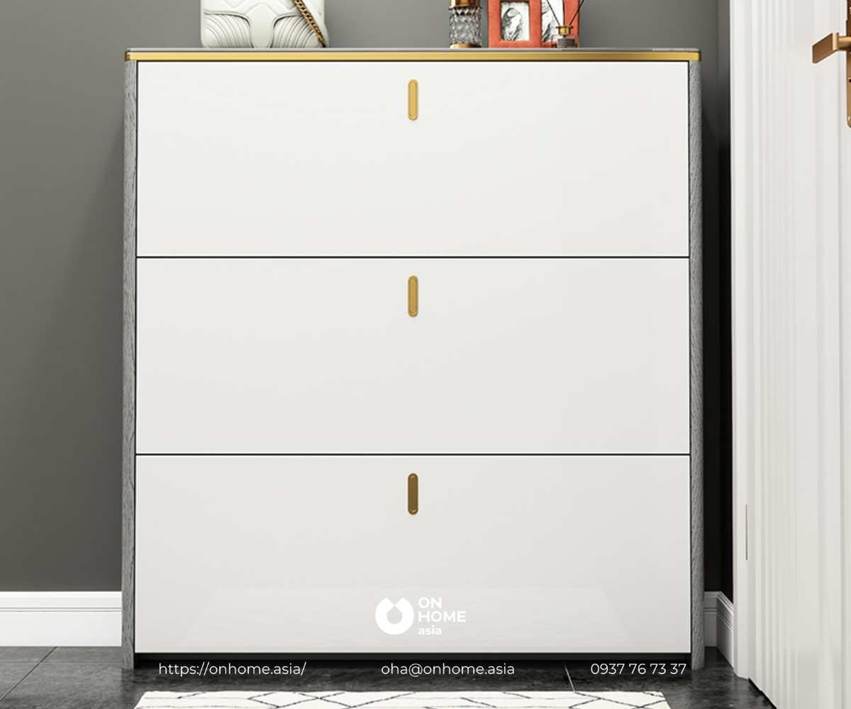 Tủ giày thông minh gỗ MDF phủ melamine cao cấp