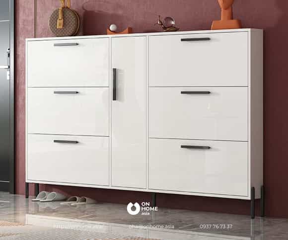 Tủ giày thông minh gỗ công nghiệp phủ Acrylic cao cấp