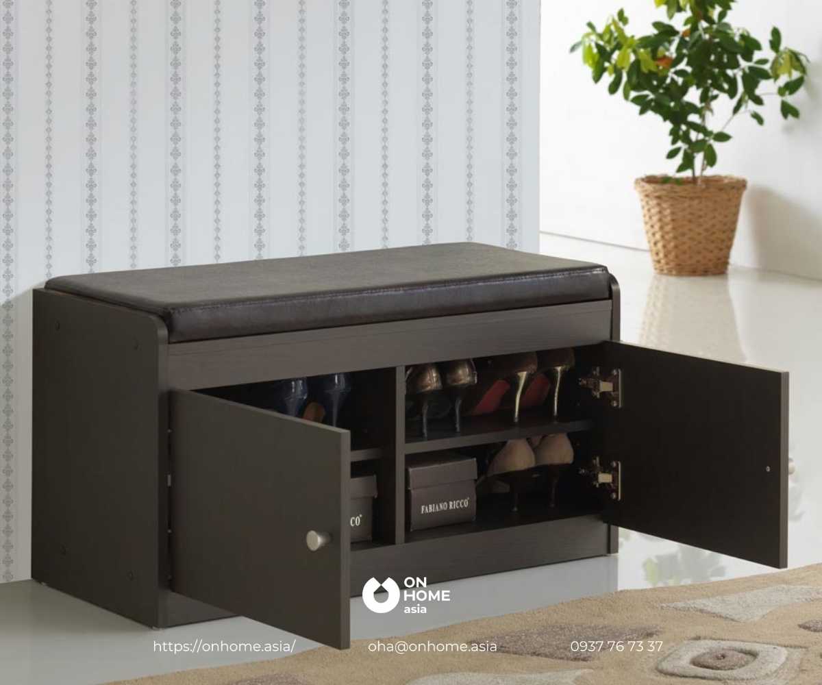 Tủ giầy thông minh kèm ghế ngồi nhỏ gọn