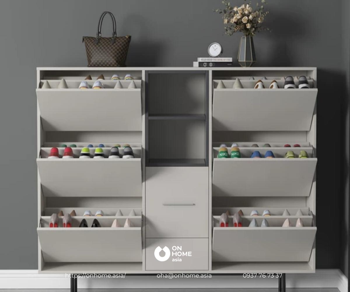 Tủ giày siêu mỏng tiết kiệm diện tích