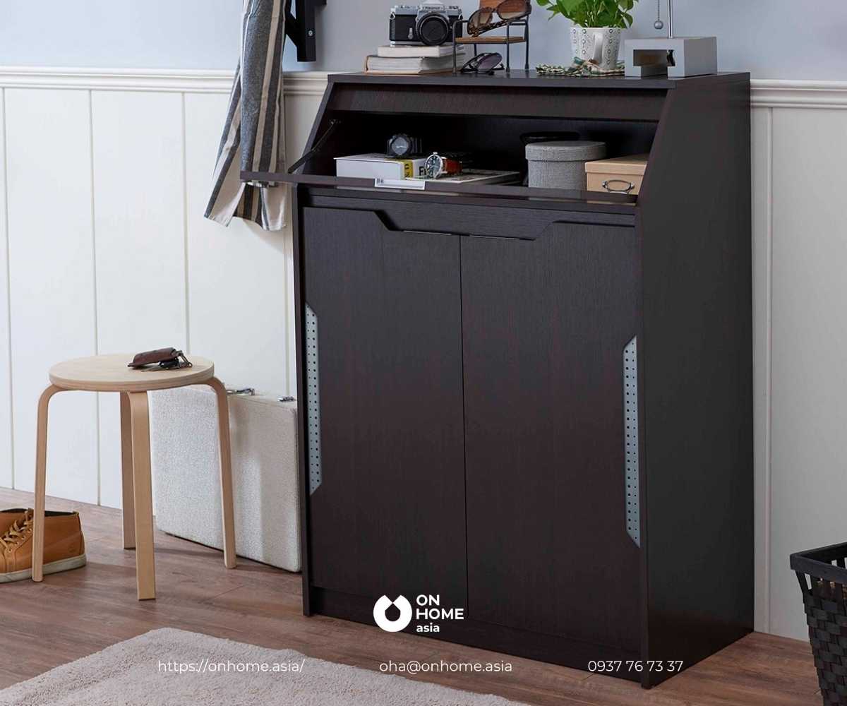 Tủ giày kết hợp tủ trang trí