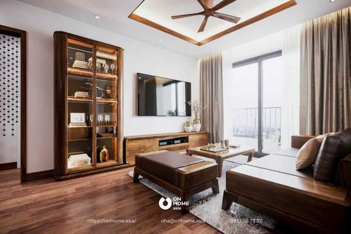 Tủ rượu gỗ Óc Chó