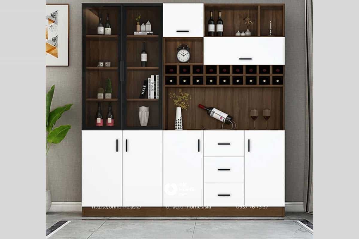 Tủ rượu gỗ công nghiệp MDF sang trọng