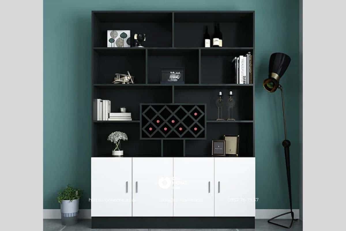 Tủ rượu gỗ công nghiệp đẹp