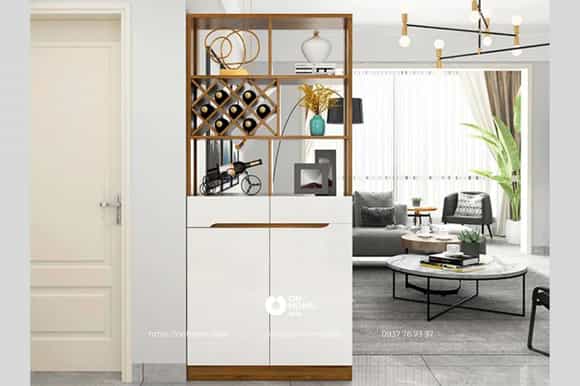 Tủ rượu gỗ công nghiệp đẹp, hiện đại
