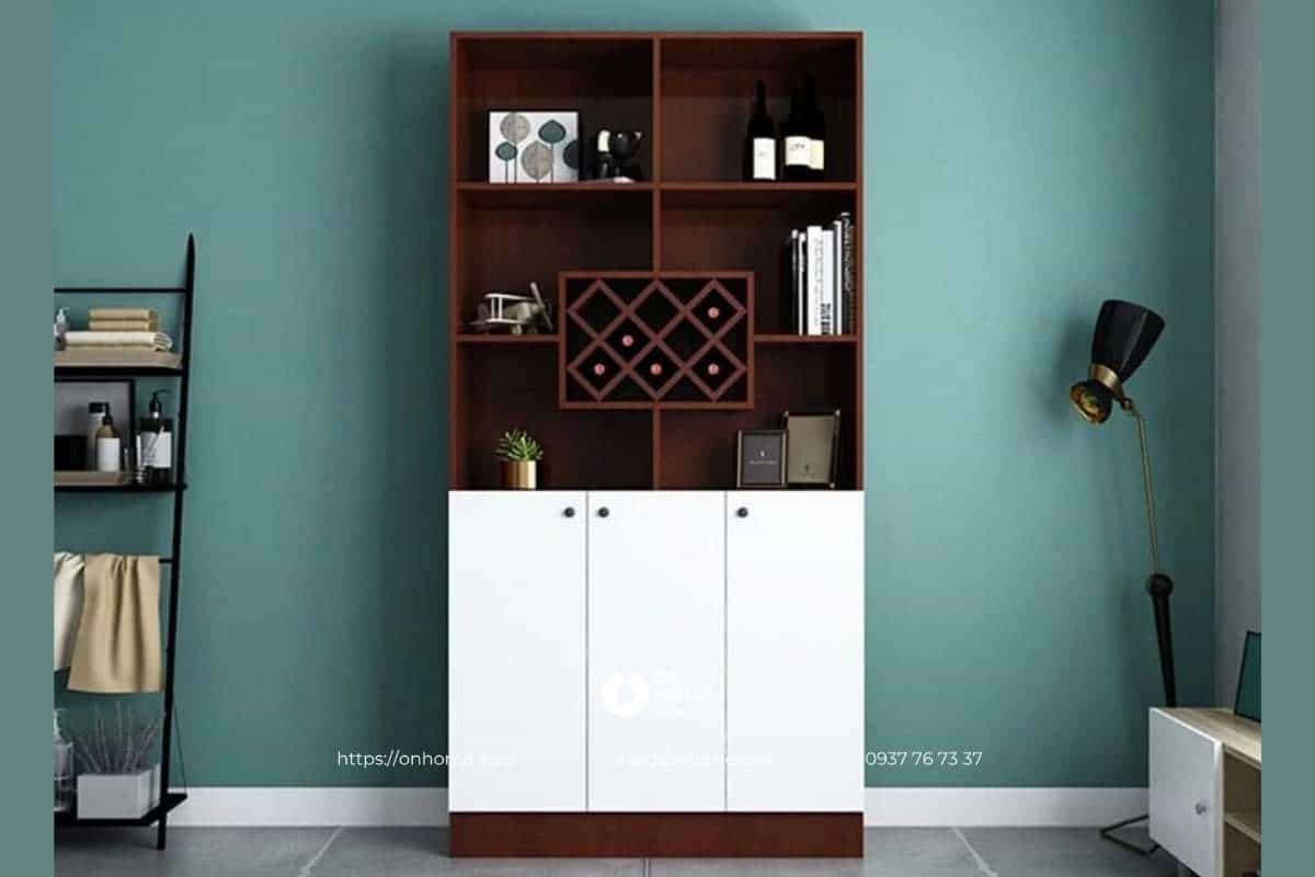 Tủ đựng rượu bằng gỗ công nghiệp đẹp