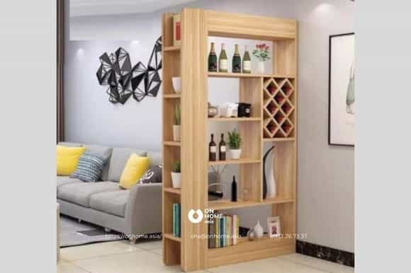 Tủ rượu kết hợp tủ trang trí đẹp