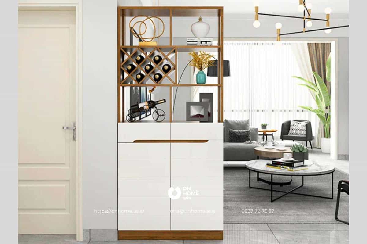 Mẫu tủ rượu gỗ công nghiệp đẹp
