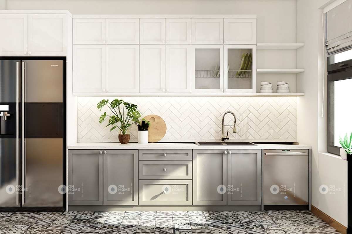 Nội thất phòng bếp nhà phố hiện đại và tinh tế