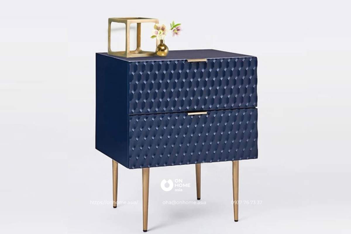 Tab đầu giường màu xanh đẹp