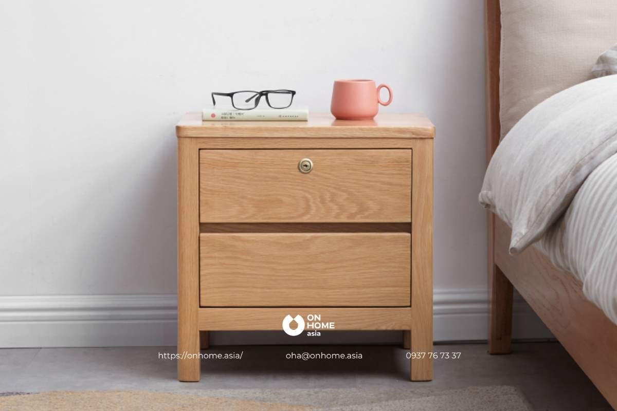 Tab đầu giường bằng gỗ tự nhiên đẹp