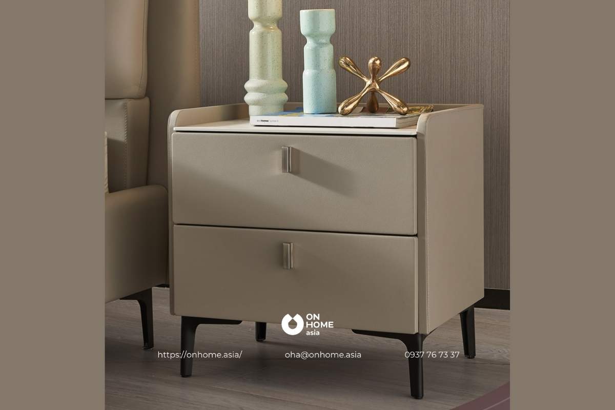 Tab đầu giường màu kem đẹp