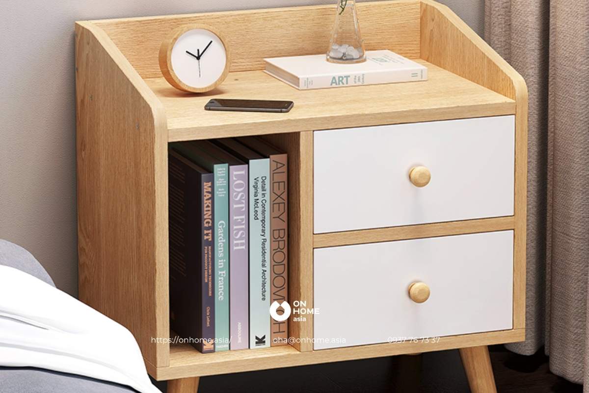 Tab đầu giường gỗ công nghiệp đẹp