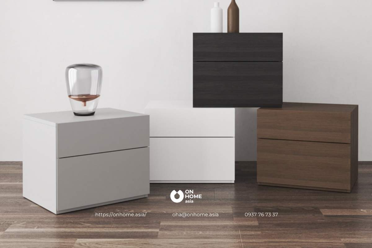 Tab đầu giường hình vuông đẹp