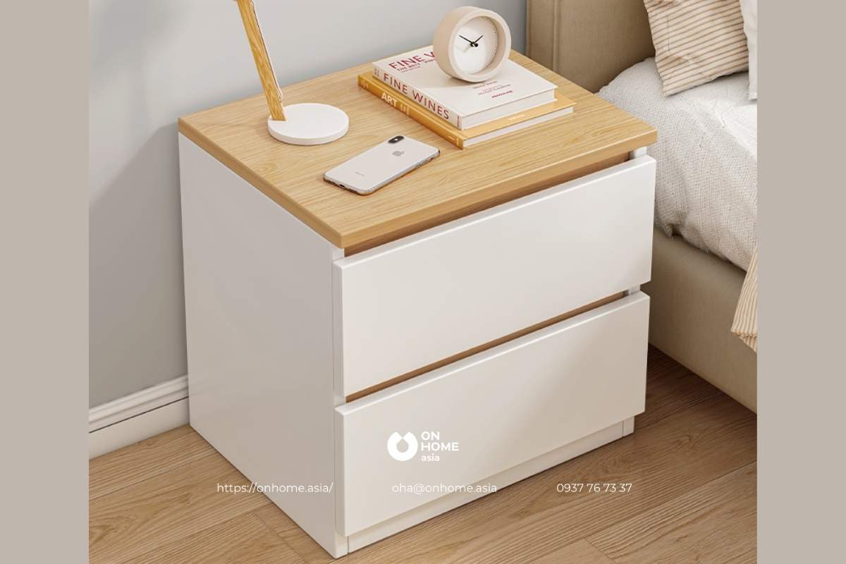 Tab đầu giường màu trắng&nbsp;